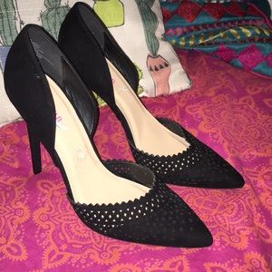 Black Pointed Toe Stilettos